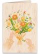 Boyle Wooden Greeting Card Anniversary Bouquet 11x16cm