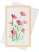 Boyle Quilled Framed Standing Greeting Card Pink Daisy 7.5x12.5cm