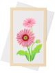 Boyle Quilled Framed Standing Greeting Card Pink Gerbera 7.5x12.5cm
