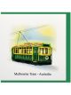 Boyle Quilled Greeting Card Melbourne Tram 15x15cm