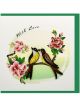 Boyle Quilled Greeting Card With Love Birds 15x15cm