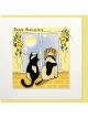 Boyle Quilled Greeting Card Happy Anniversary Cat and Dog 15x15cm