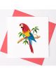 Boyle Quilled Greeting Card Rosella 15x15cm
