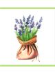 Boyle Quilled Greeting Card Lavender In Bag 15x15cm