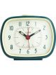 Leni Retro Alarm Clock 9x11x6cm Peacock