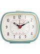 Leni Retro Alarm Clock 9x11x6cm Smokey Blue