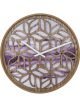 NeXtime Yogi Wall Clock 40cm Purple