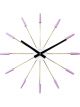 NeXtime Plug-Inn Stainless Steel Wall Clock 58cm Lavender
