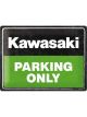 Nostalgic-Art Large Sign Kawasaki Parking Only 30 x 40cm 30x40x0.5cm