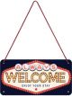 Nostalgic-Art Hanging Sign Always Welcome 10x20cm 20x10x0.2cm