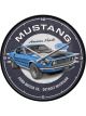 Nostalgic-Art Wall Clock Ford Mustang 1969 Mach 1 Blue 30cm