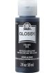 Plaid FolkArt Glossy Acrylic Paint 59ml Onyx