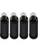 Heatshield Aluminium Spark Plug Insulation Boot Protector Black Pack 4