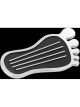 TFI Racing Accelerator Gas Pedal Barefoot Surfer Style Chrome with Black