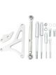 TFI Racing Alternator Bracket Kit Polished Aluminium Ford Windsor 351