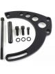 TFI Racing Alternator Bracket Mid-Mount Kit Black Aluminium BBC Lwp