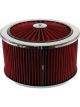 TFI Racing Extraflow Red Chrome Air Cleaner Filter 9