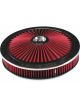 TFI Racing Extraflow Red Chrome Air Filter Cleaner 14
