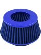 TFI Racing Filter Conical Short 76-89-101mm Neck Blue Reusable High Flow