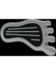 TFI Racing Headlamp Dimmer Pedal Barefoot Surfer Style Chrome with Black