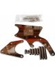 TFI Racing LS Chev Alternator+A-Can Style Power Steering Bracket Chrome