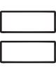TFI Racing PAIR Black Polymer Number Plate Frames Suits 6 Digit Plates