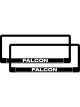 TFI Racing PAIR Falcon Polymer Number Plate Frames Suits 6 Digit Plates