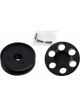 TFI Racing Pulley Alternator Single Groove + Nose Cover Black Alloy