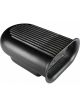 TFI Racing Scoop Short Hilborn Style Black Full Finned Alloy 13-1/2