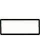 TFI Racing SINGLE Black Polymer Number Plate Frame For 6 Digit Plate