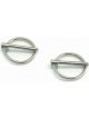 TFI Racing Snap Ring Chrome Finish Replacement for Hood Pin Kit-set 2