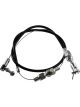 TFI Racing Throttle Cable Assy Kit Fits Carb Black Rubber 24 Inch Long