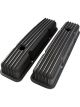 TFI Racing Valve Covers Black Chevrolet V8 Small Block 283-400 Finned
