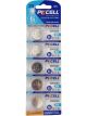 PK Cell Lithium Coin Battery CR2025 5 Pack
