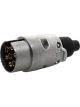 Cooldrive 7 Pin Lge Round Trailer Plug Metal Sealed Waterproof