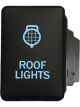 Hulk 4X4 Switch Push Button On / Off Oe Rpl 12V Roof Lights Blue