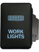 Hulk 4x4 Work Light Switch OE Style Blue 12V Push Button