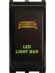 Hulk 4x4 LED Light Bar Switch Amber Green 12V Push Button