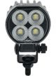 Ignite Led Round Worklamp Flood Beam 10-32V 16W 4 LED Black Housing