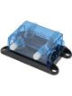 Jaylec Pkt 1 Twin In Line Fuse Holder w/Transparent Cover T/S