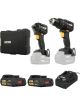 JCB 18V Combi Drill 75Nm + Impact Driver 230Nm 22.0Ah 4.5A