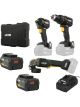 JCB 18V 3Pc Kit Drill 75Nm + Impact + Grinder 25.0Ah 4.5A