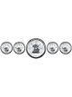 Auto Meter 5 PC Gauge Kit, 3-3/8
