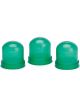 Auto Meter Light Bulb Boots, Green, Qty. 3
