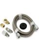 Auto Meter Line, Braided S/S #4 Dia., 4FT. Length, -4An And 1/8