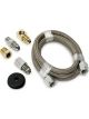 Auto Meter Line, Braided S/S #4 Dia., 3FT. Length, -4An And 1/8