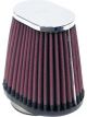 K&N Oval Straight Clamp-On Air Filter