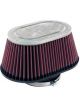 K&N Oval Straight Clamp-On Air Filter