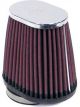 K&N Oval Straight Clamp-On Air Filter