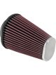 K&N Oval Straight Clamp-On Air Filter
